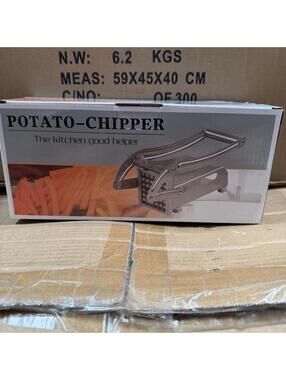 MD-808 Stainless Steel Potato Chipper - Easy French Fry & Veggie Slicer